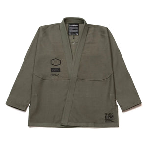 Shoyoroll Batch 114 RVCA x DPM Olive BJJ Gi – Premium 450 GSM Pearl Weave Jiu-Jitsu Uniform