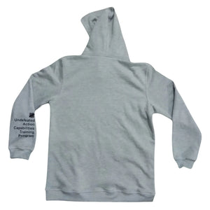 Shoyoroll UND BJJ Hoodie Batch #31 – Gray 300 GSM Premium Fleece BJJ Hoodie