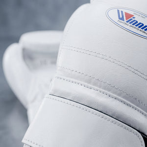 Winning White Velcro Boxing Gloves Professional Training & Sparring Gloves