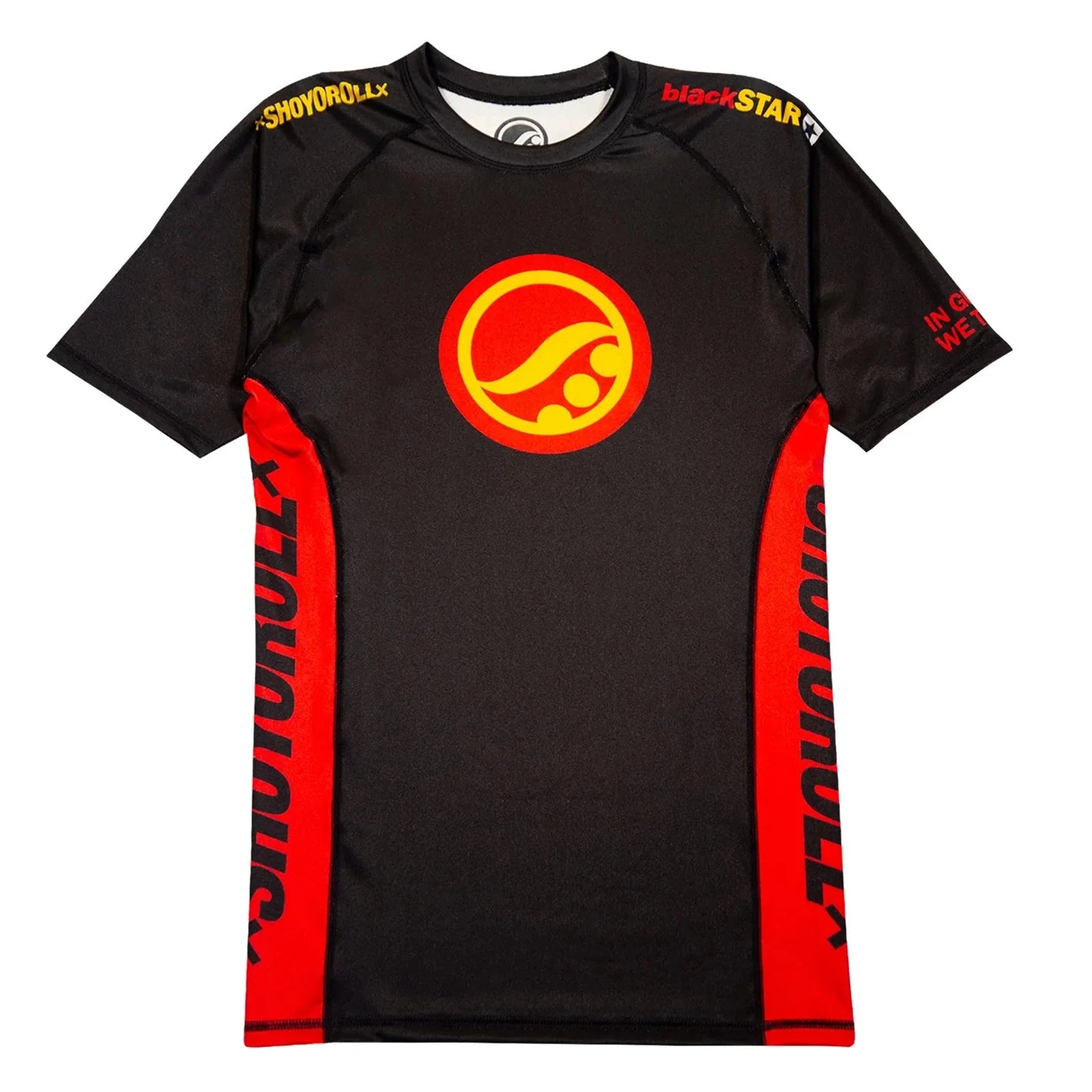 Shoyoroll Batch 146 BlackSTAR Retro Short Sleeve BJJ No-Gi Training Rash Guard