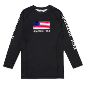 Shoyoroll Batch 151 Americana Ranked Long Sleeve No-Gi Rash Guard for BJJ Training