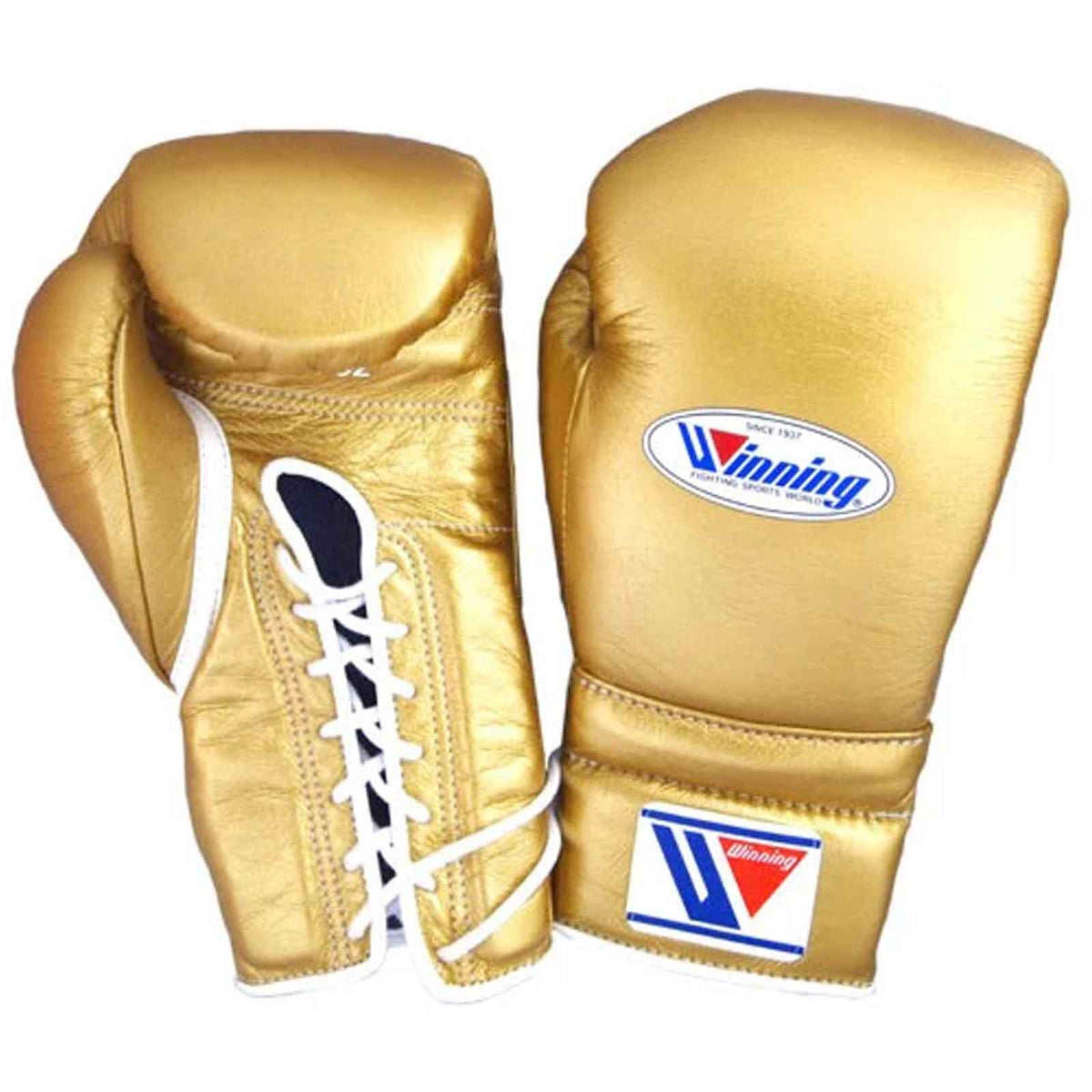 Winning Boxing Gloves Gold Lace-Up – Secure Fit & Wrist Support Training Gloves