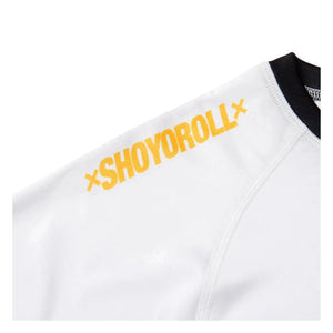 Shoyoroll 2022 Ranked White Short Sleeve BJJ No-Gi Rash Guard