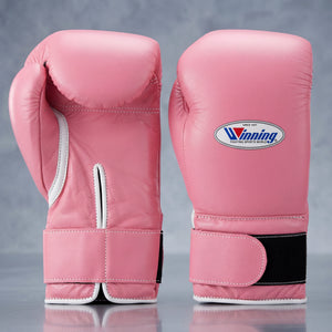 Winning Pink Velcro Boxing Gloves Professional Training & Sparring Gloves