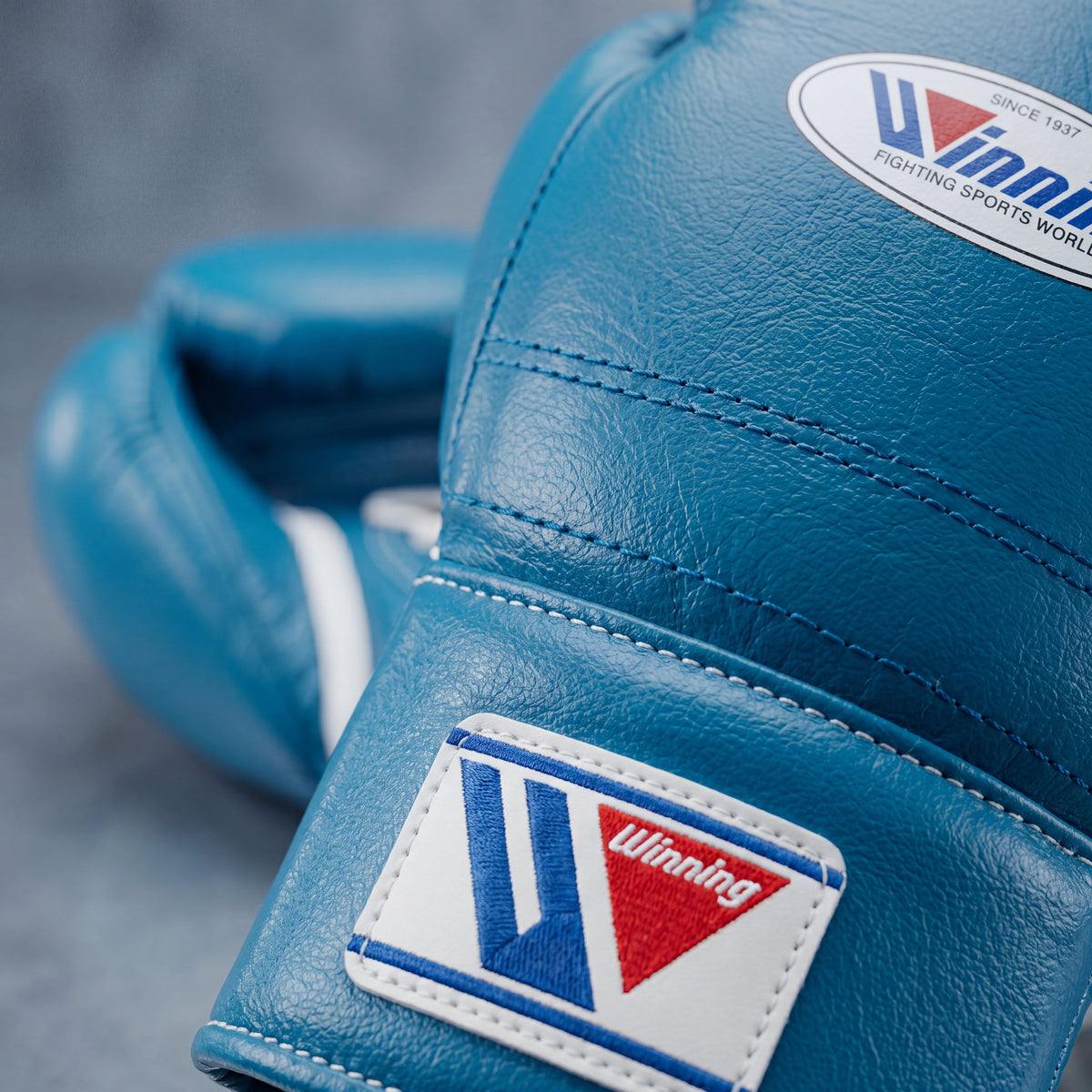 Sky Blue Winning Lace-Up Boxing Gloves – Durable Pro Fight Training Equipment