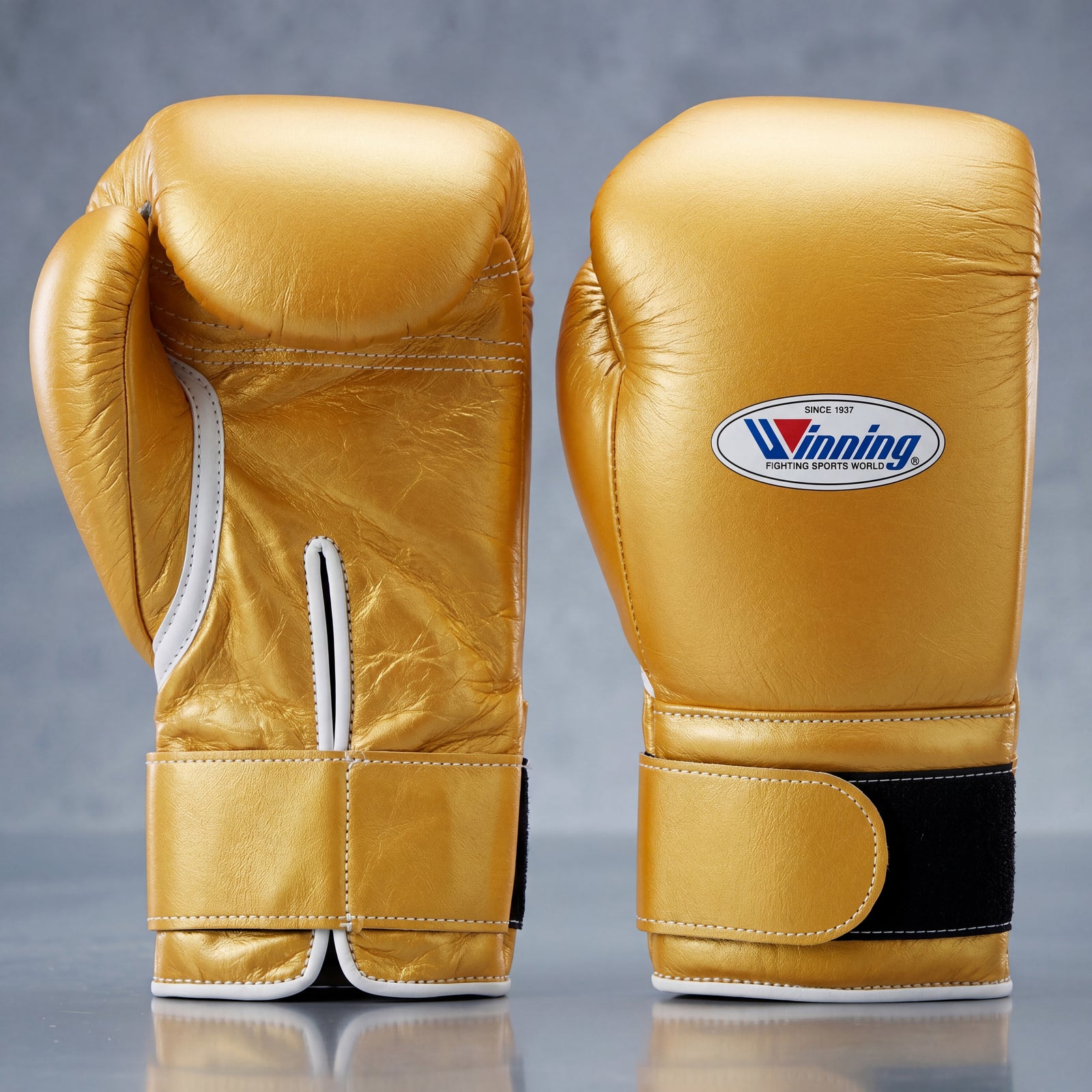 Winning Gold Velcro Boxing Gloves Professional Training & Sparring Gloves