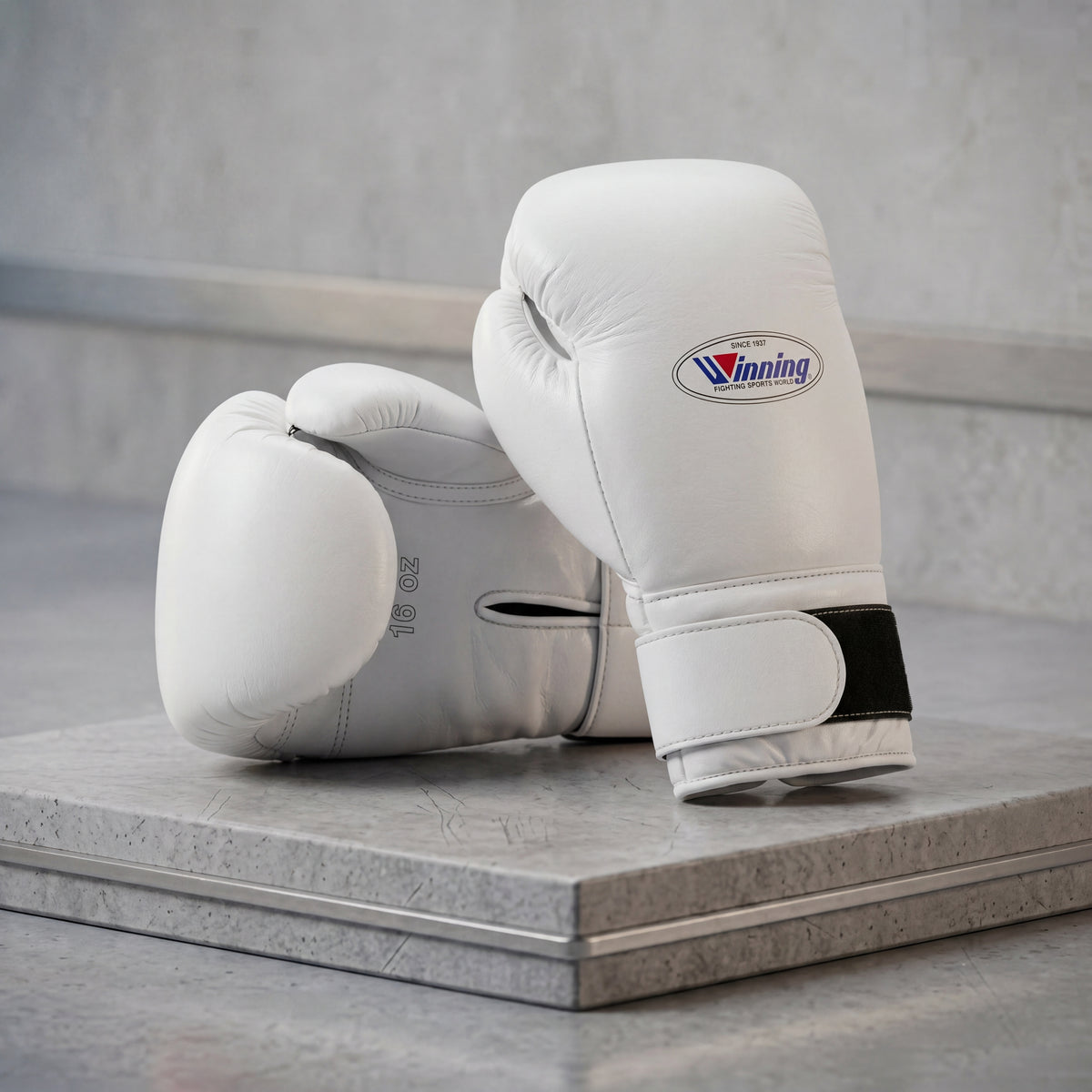 Winning White Velcro Boxing Gloves Professional Training & Sparring Gloves